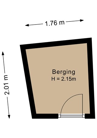 Floorplan - Aartsbisschop Romerostraat 630, 3573 AW Utrecht